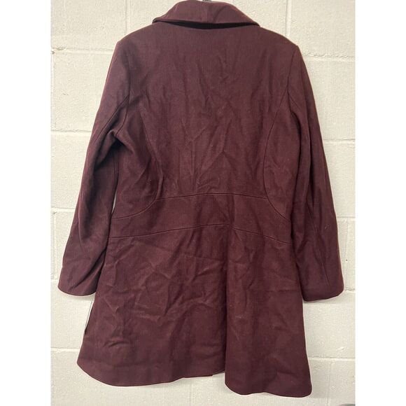 NEW NWT Michael Kors (red) Burgundy Double Breasted Wool Swing Coat Sz 14 xl - Picture 12 of 12